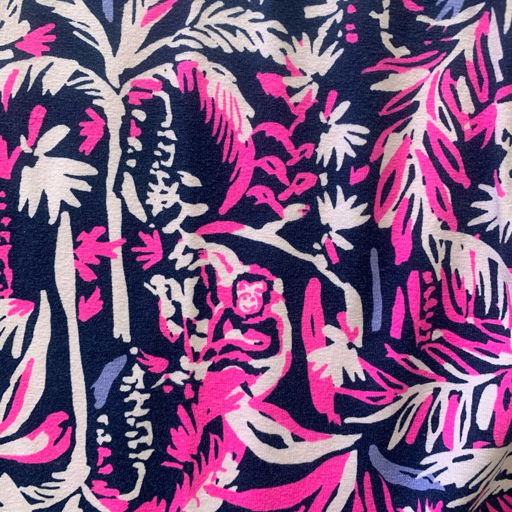 Lily Pulitzer xxs Dress bell sleeve Monkey Jungle - Picture 4 of 6